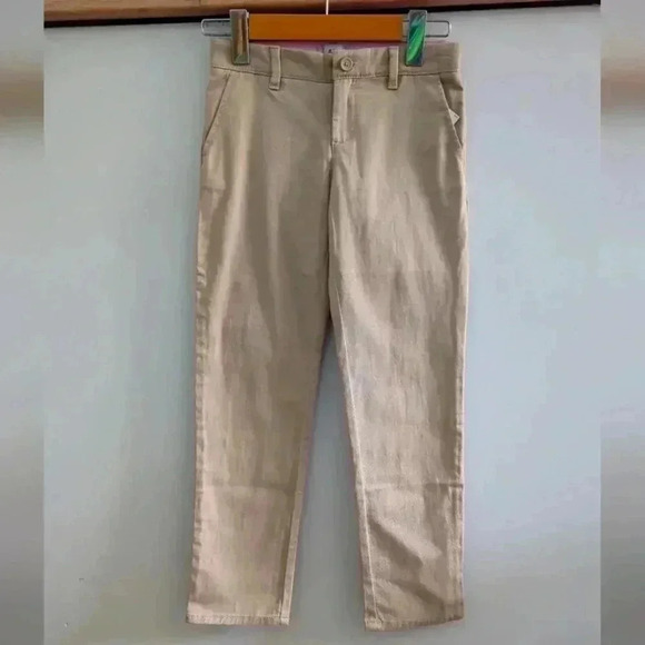 GAP | Girl's Beige/Tan Tapered Leg  Mid Rise Adjustable Khaki's - Picture 1 of 4